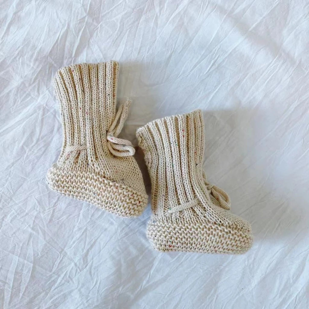 Cotton Newborn Foot Male And Female Baby Knitted Wool Handmade Socks Toddler Socks