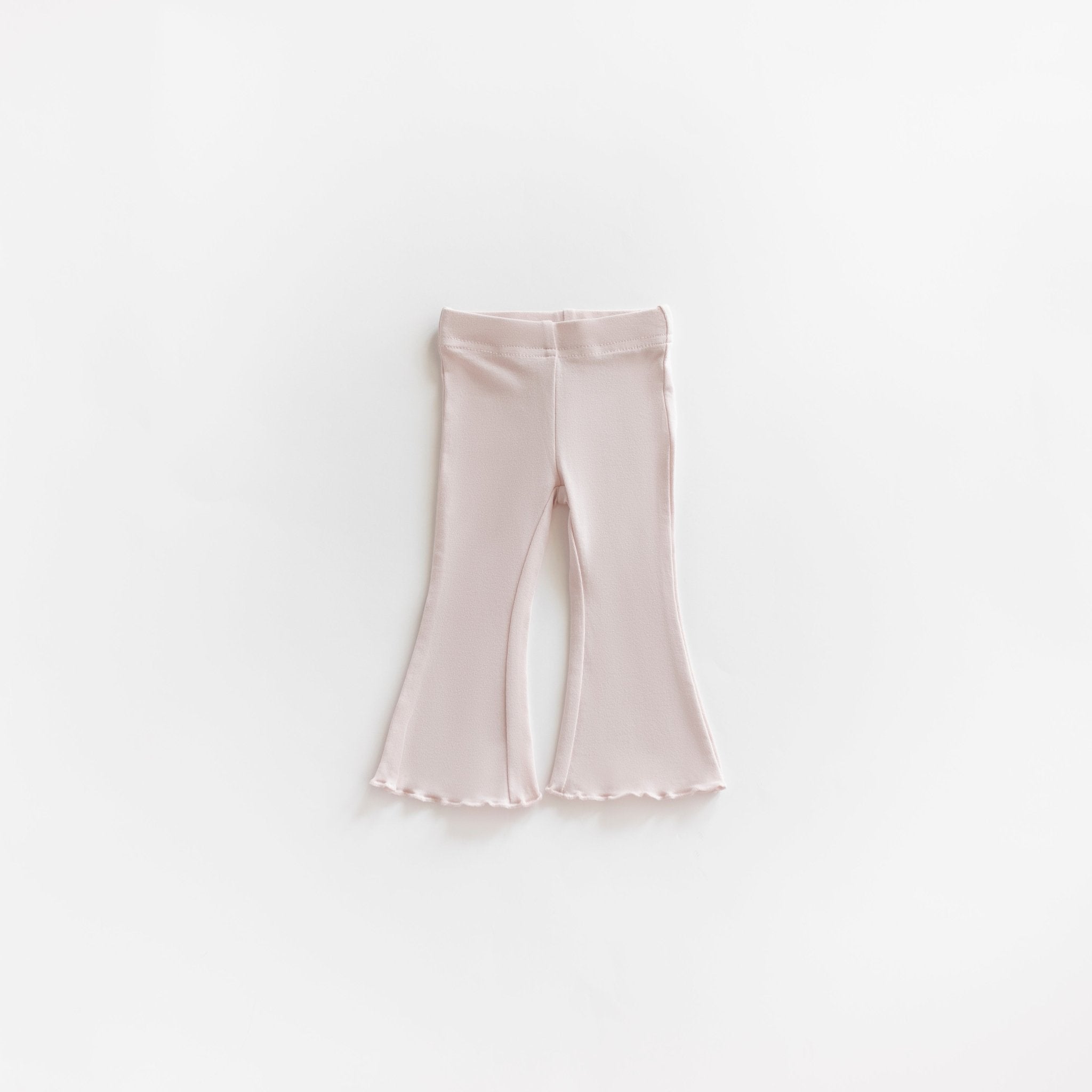 Pale Pink Cotton Flarepant