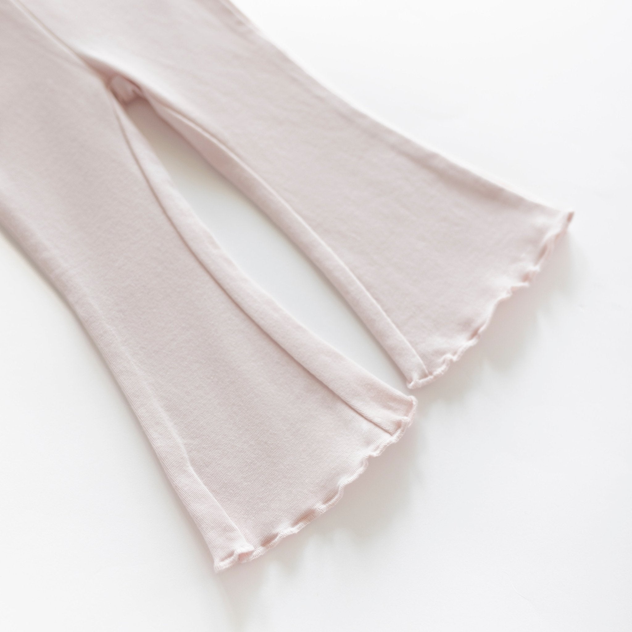 Pale Pink Cotton Flarepant