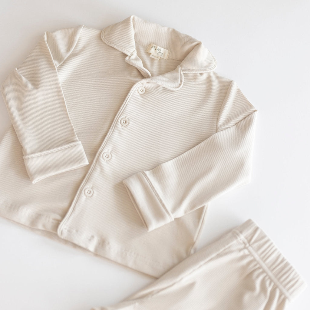 Essential Ribbed Pajama Set - More Colors Available