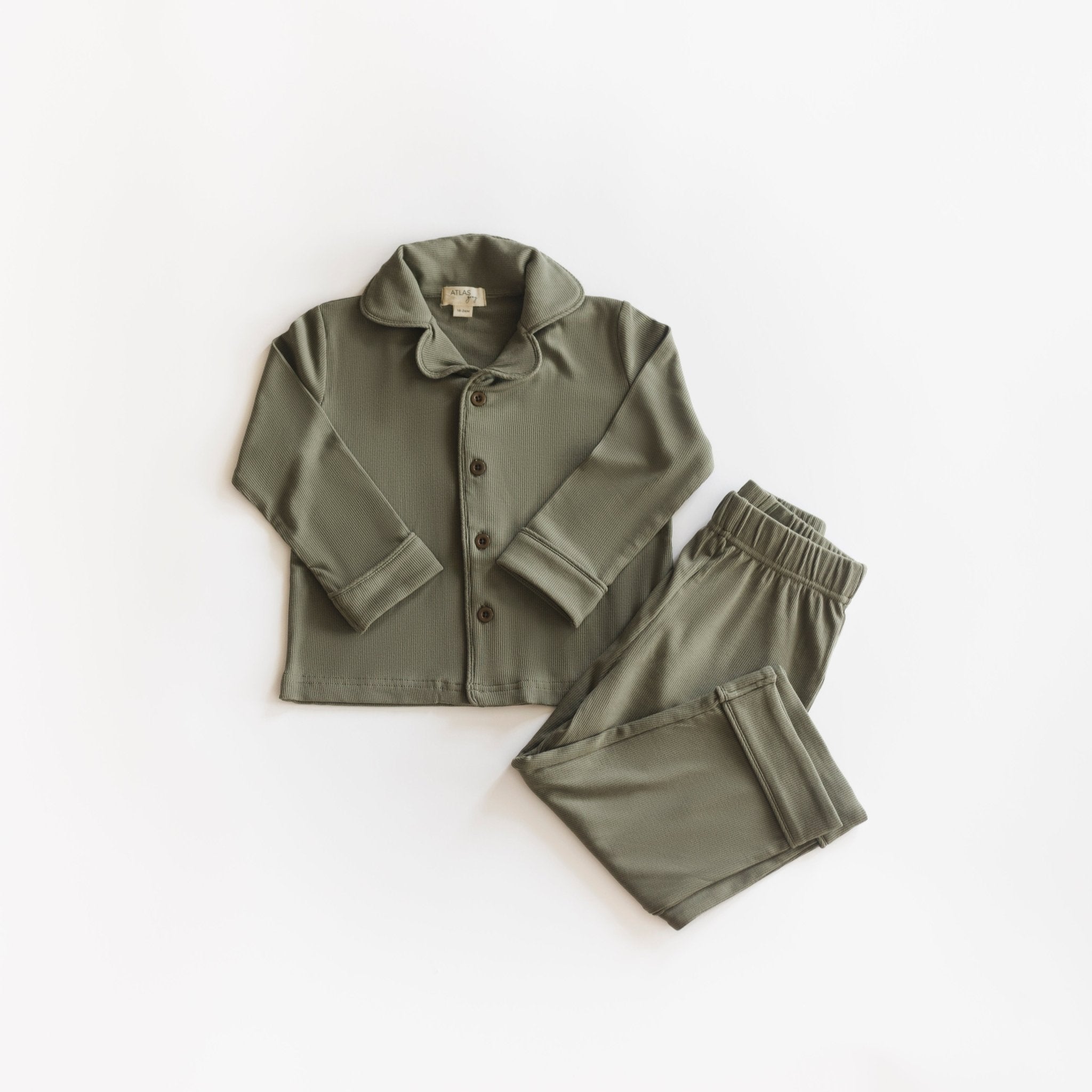 Essential Ribbed Pajama Set - More Colors Available