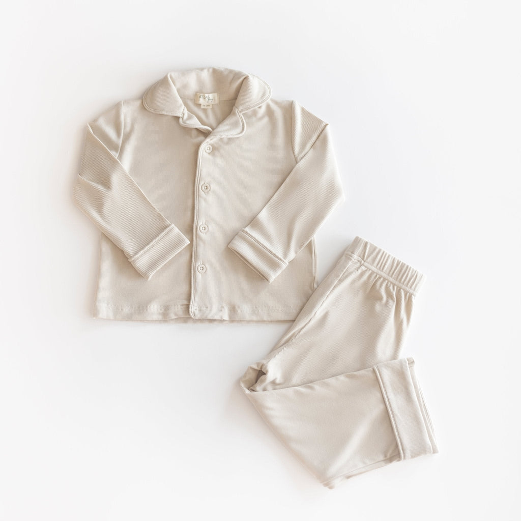 Essential Ribbed Pajama Set - More Colors Available