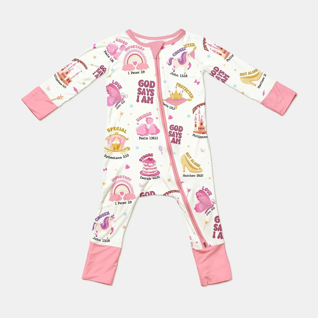 God Says I Am Girl Bamboo Convertible Zippy