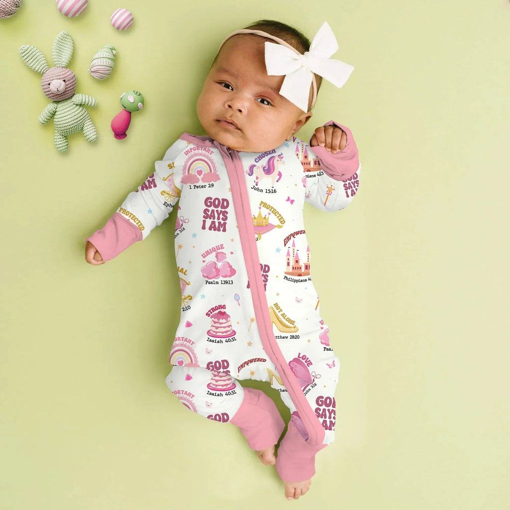 God Says I Am Girl Bamboo Convertible Zippy
