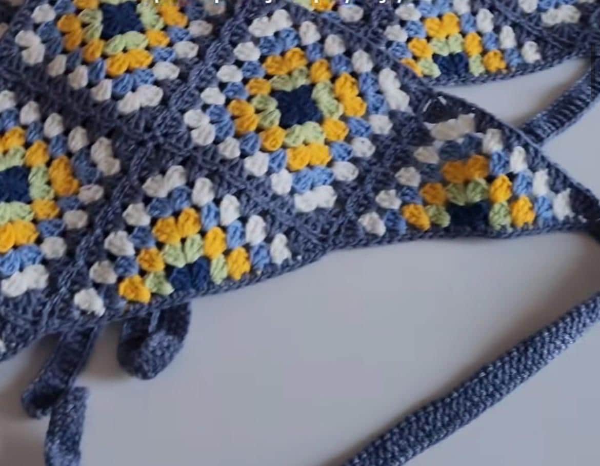 3-in-1 Crochet Granny Square Bandana