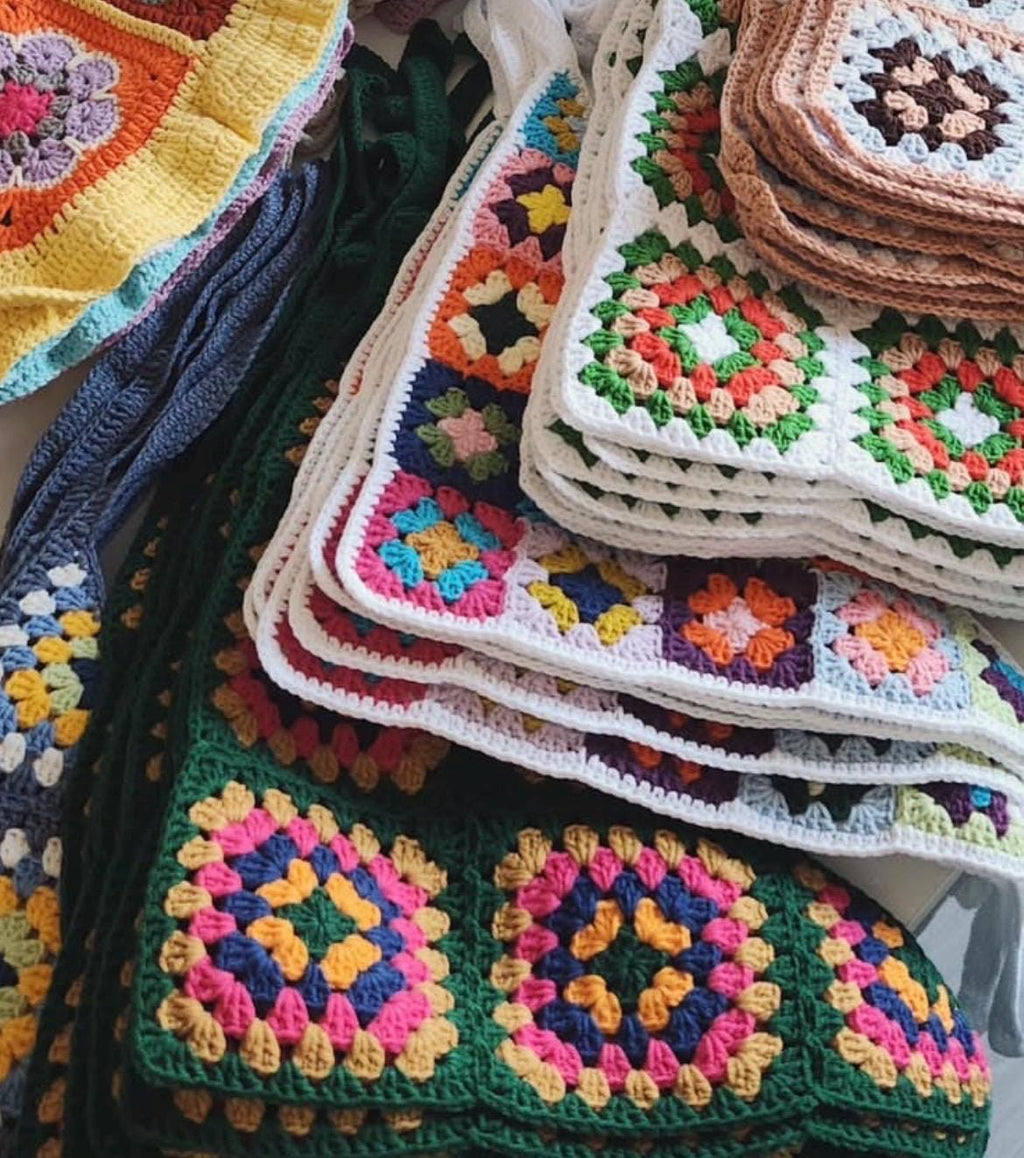 3-in-1 Crochet Granny Square Bandana