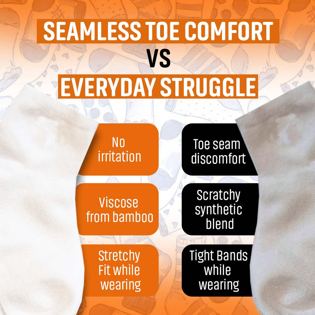 SmoothToe™ Ankle Socks – Single Pair