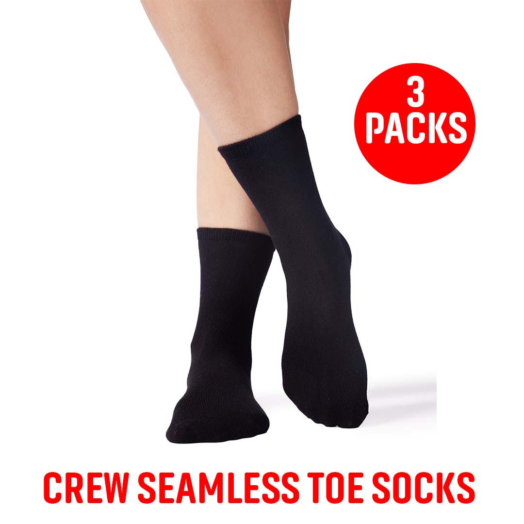 SmoothToe™ Crew Socks – 3 Pack
