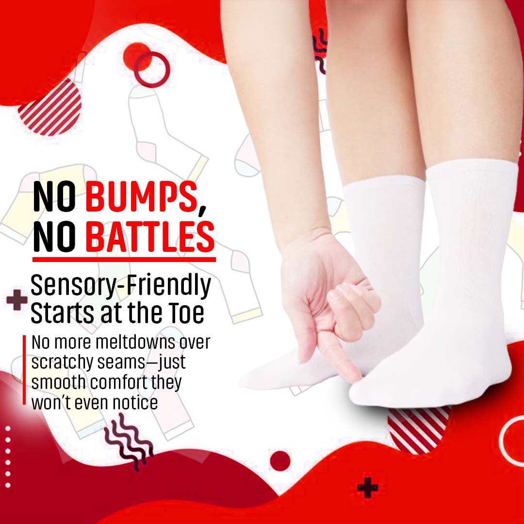 SmoothToe™ Crew Socks – 5 Pack