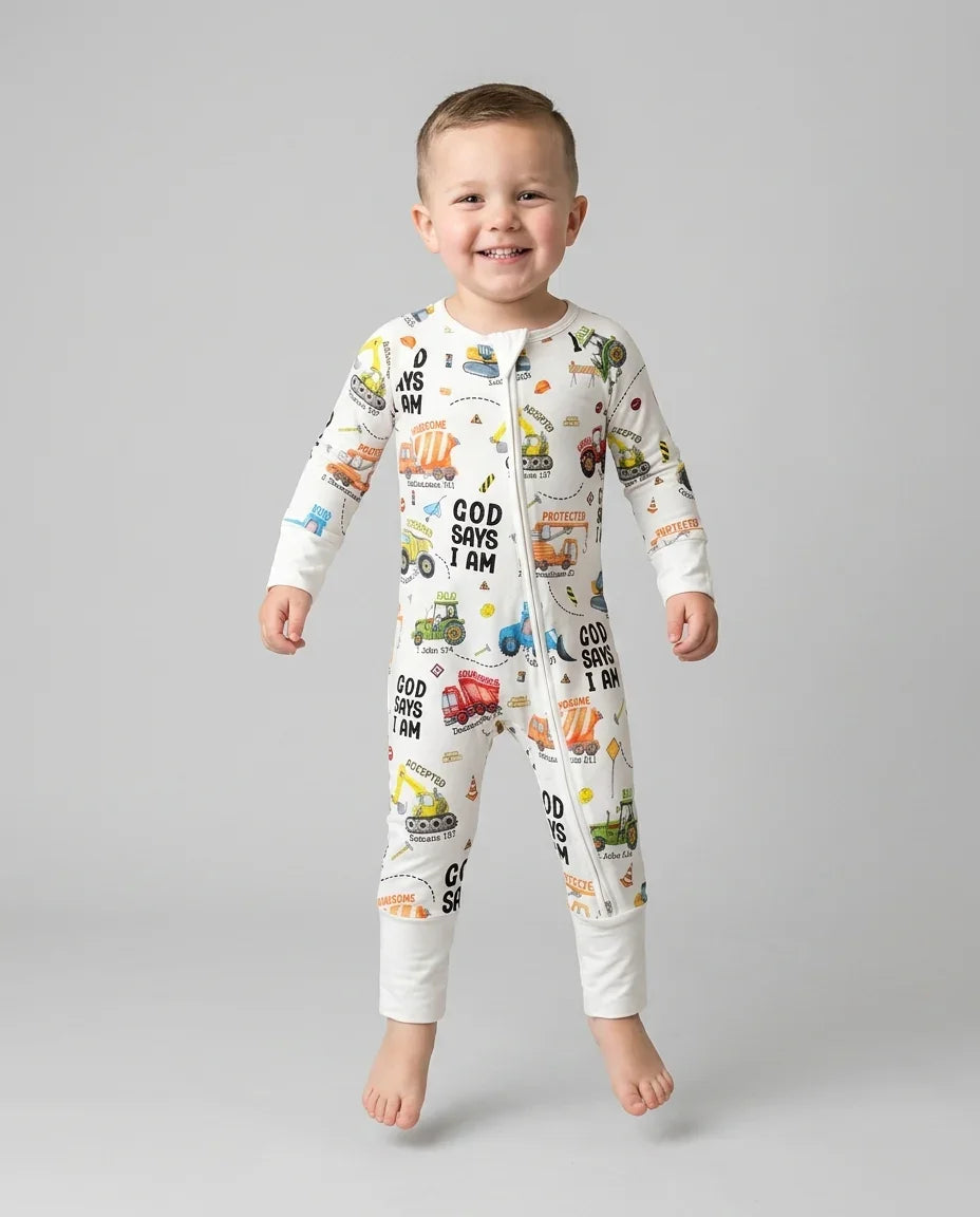 God Says I Am Boy Bamboo Convertible Zippy
