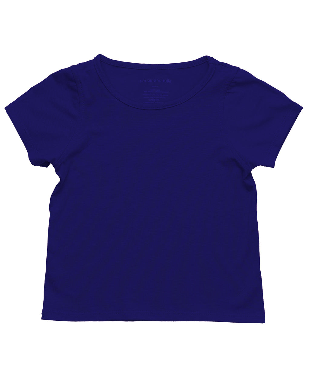 The Everyday Sensory Friendly Navy Tee w Chewy Necklace