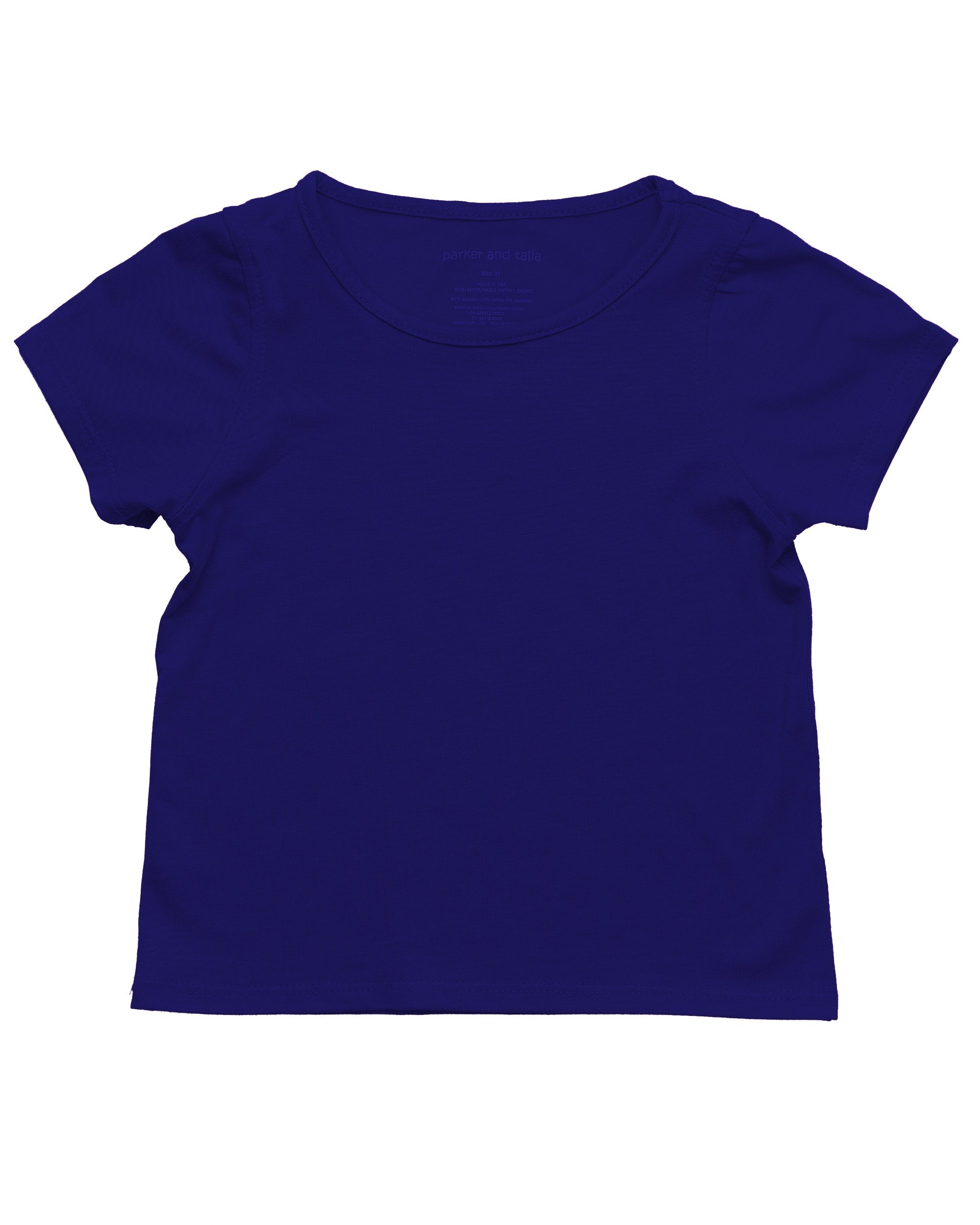 The Everyday Sensory Friendly Navy Tee w Chewy Necklace