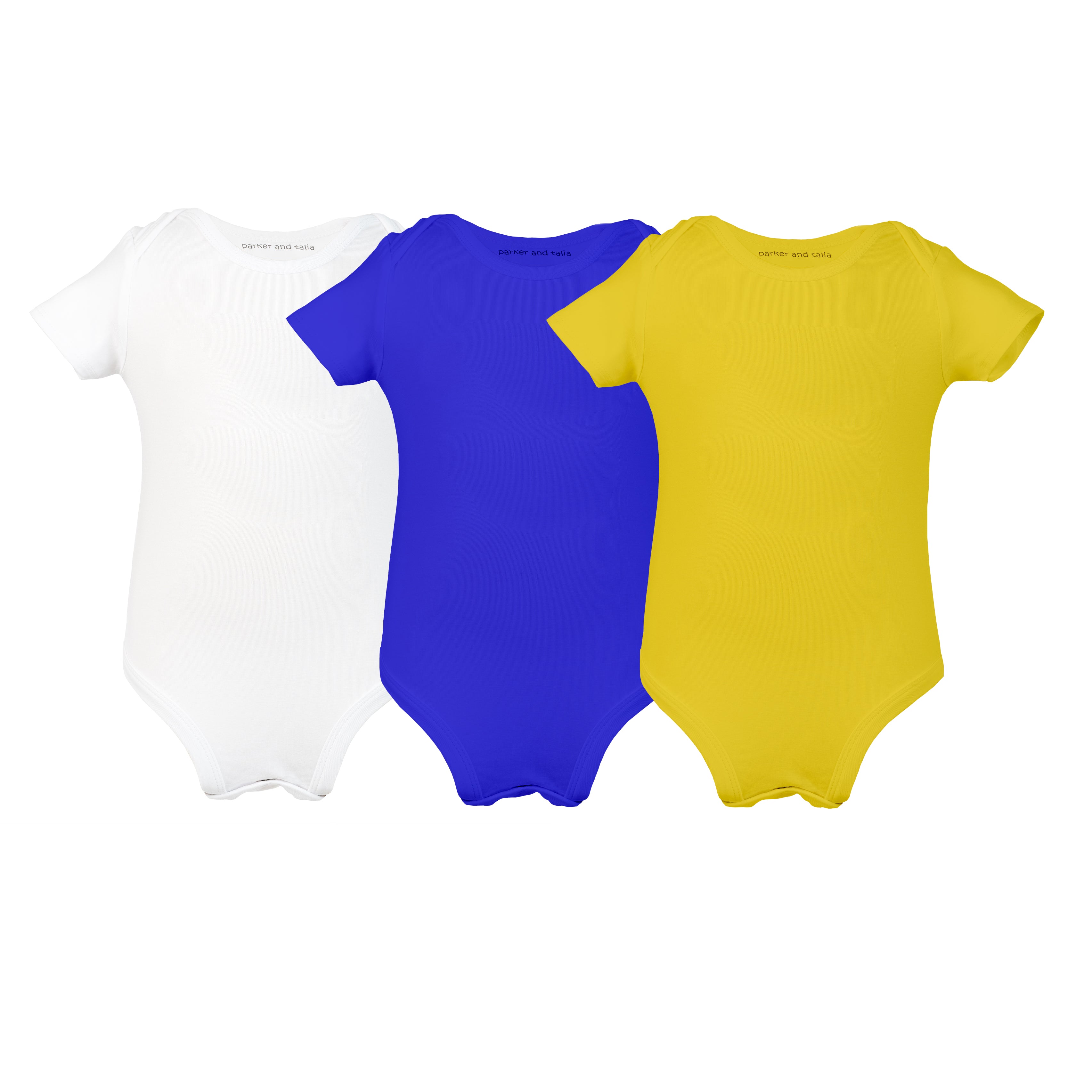 The Three’s Company Onesie Pack- 3 Pack of the softest Bamboo Onesies
