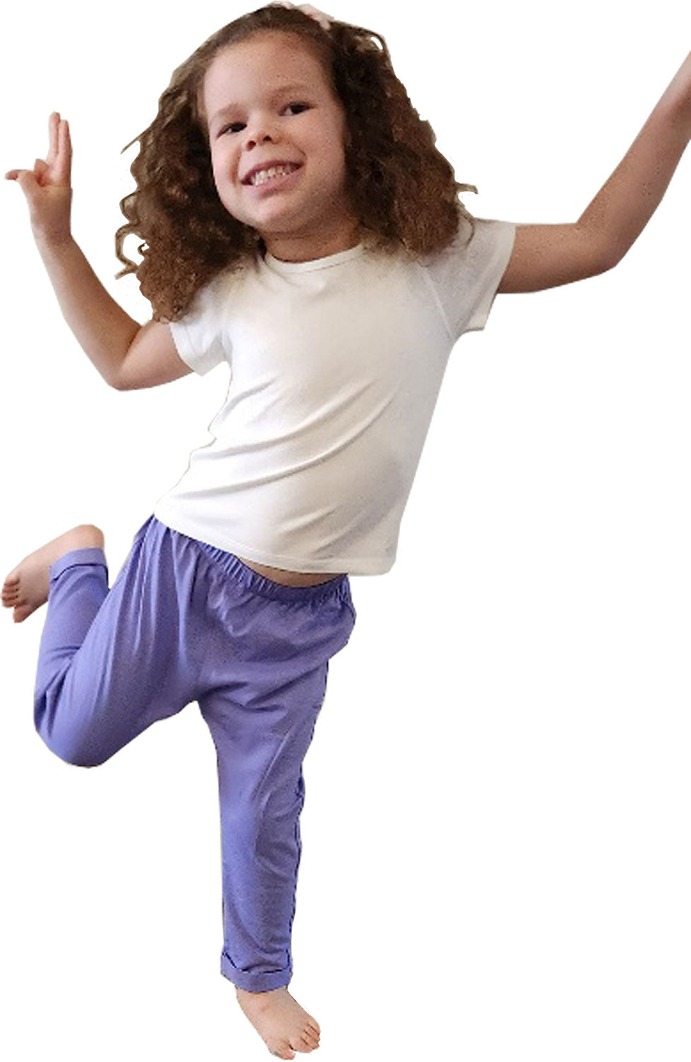 The Everyday Sensory Friendly White Tee w Chewy necklace