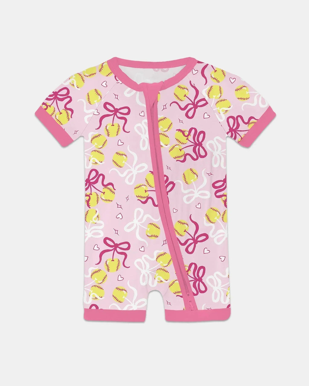 Softball Cherry Bamboo Shorty Zippy