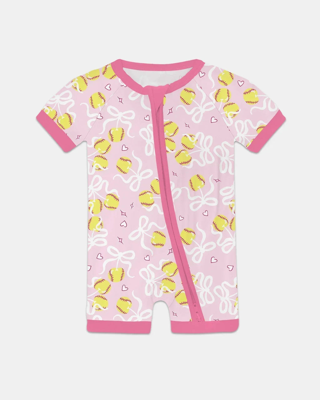 Softball Cherry Bamboo Shorty Zippy